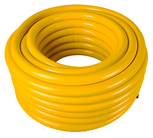 Шланг Вихрь поливочный ПВХ усиленный, пищевой трехслойный армированный 1/2&quot;, 50м (жёлтый)