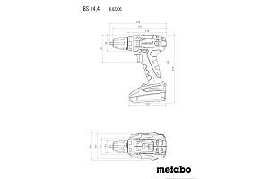 BS 14.4 Аккумуляторная дрель-шуруповерт Metabo